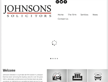 Tablet Screenshot of johnsonssolicitors.com.au